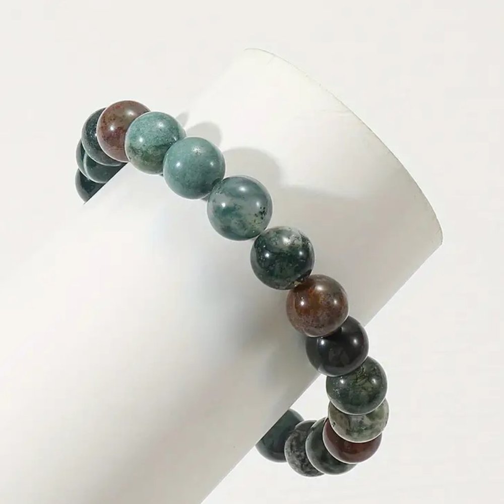 India Agate Mala Bead Energy Bracelet